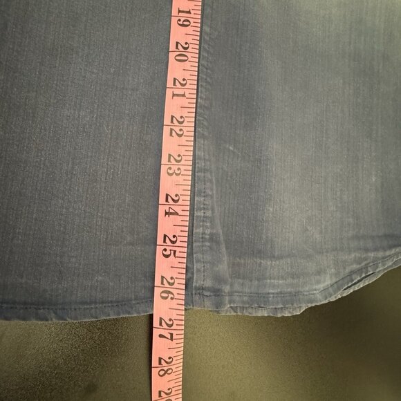 Michael Kors Womens Button Up Long Sleeve Stretch Denim Shirt Blue Size 8 - Picture 7 of 7